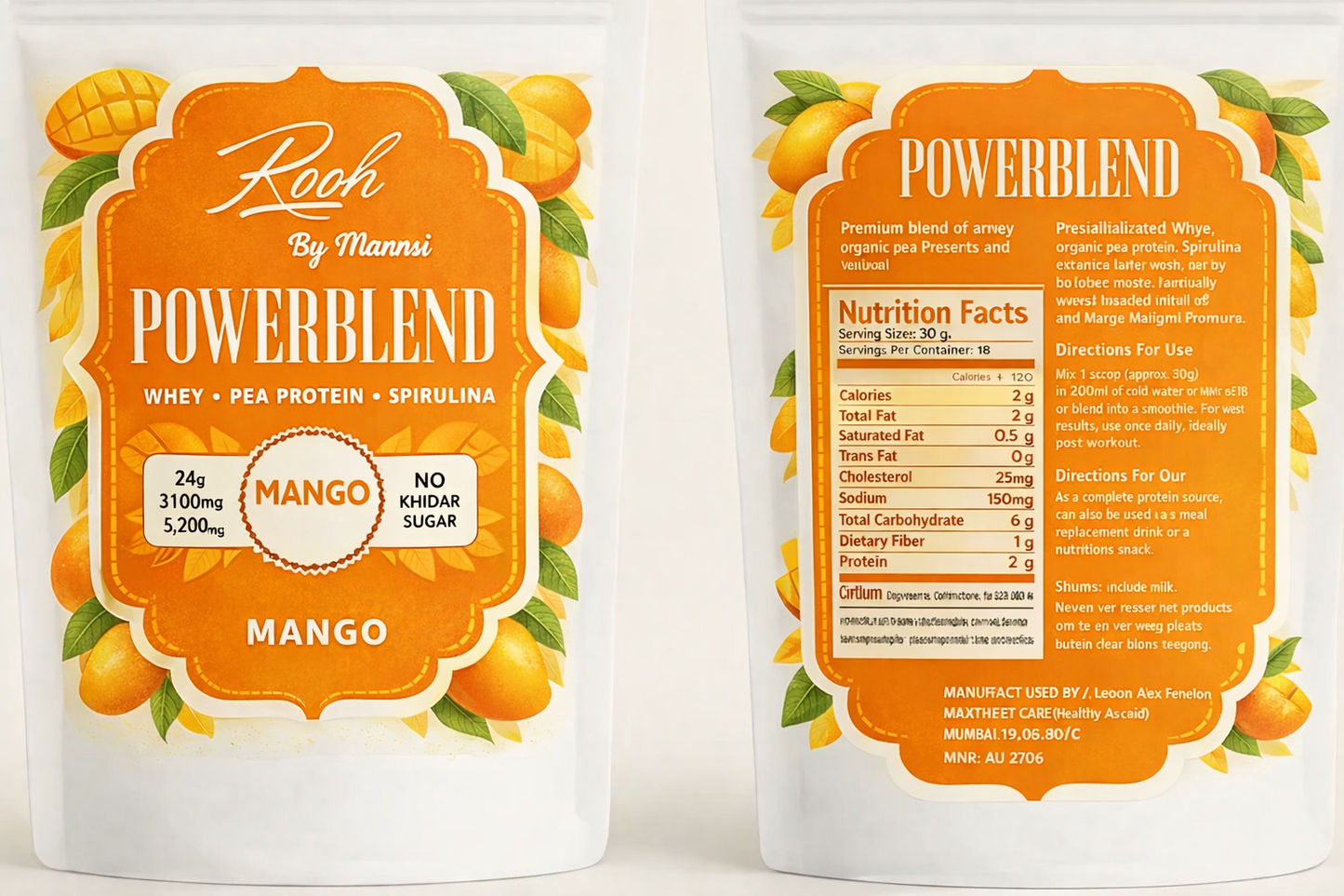 Rooh PowerBlend Protein – Mango