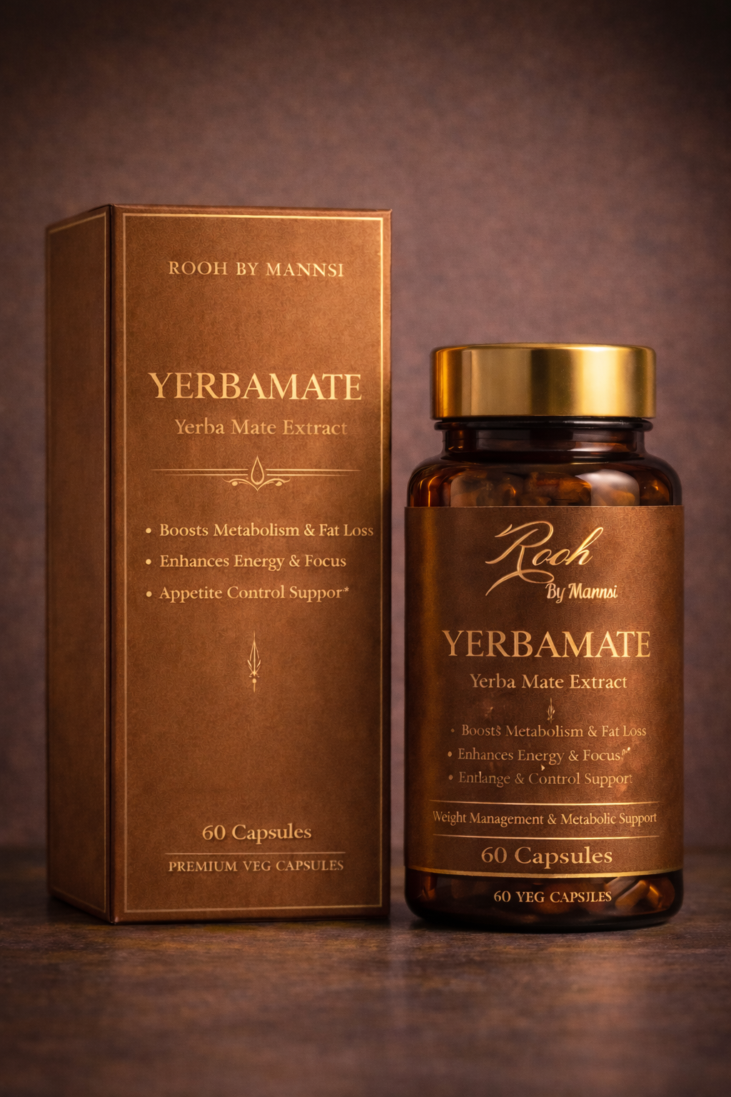 Yerba Mate Capsules – Rooh By Mansi (60 Capsules)