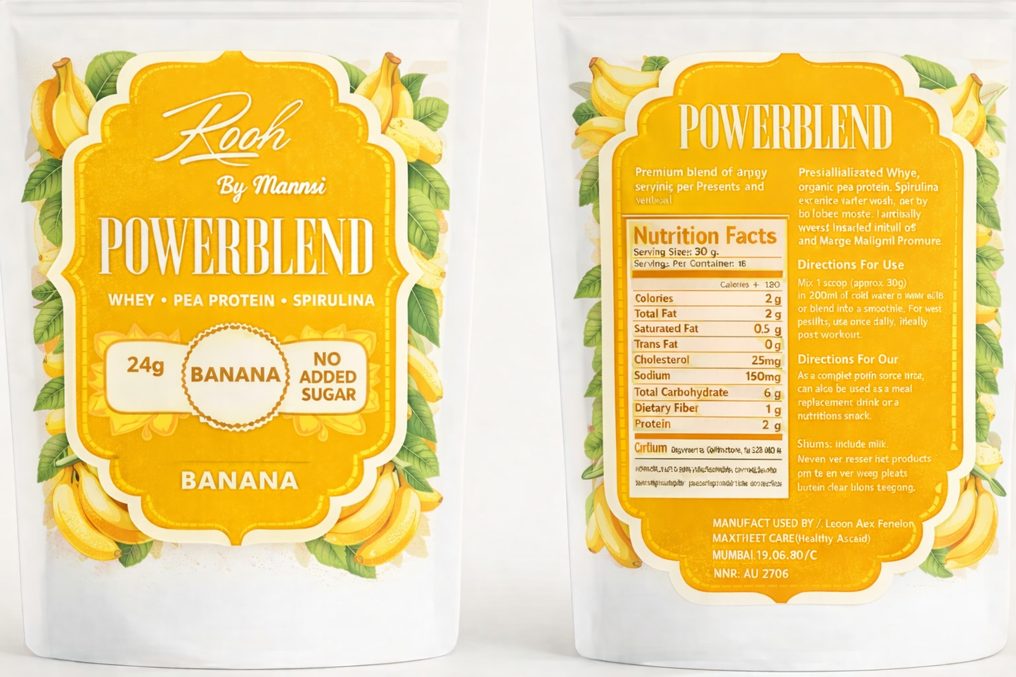 Rooh PowerBlend Protein – Banana