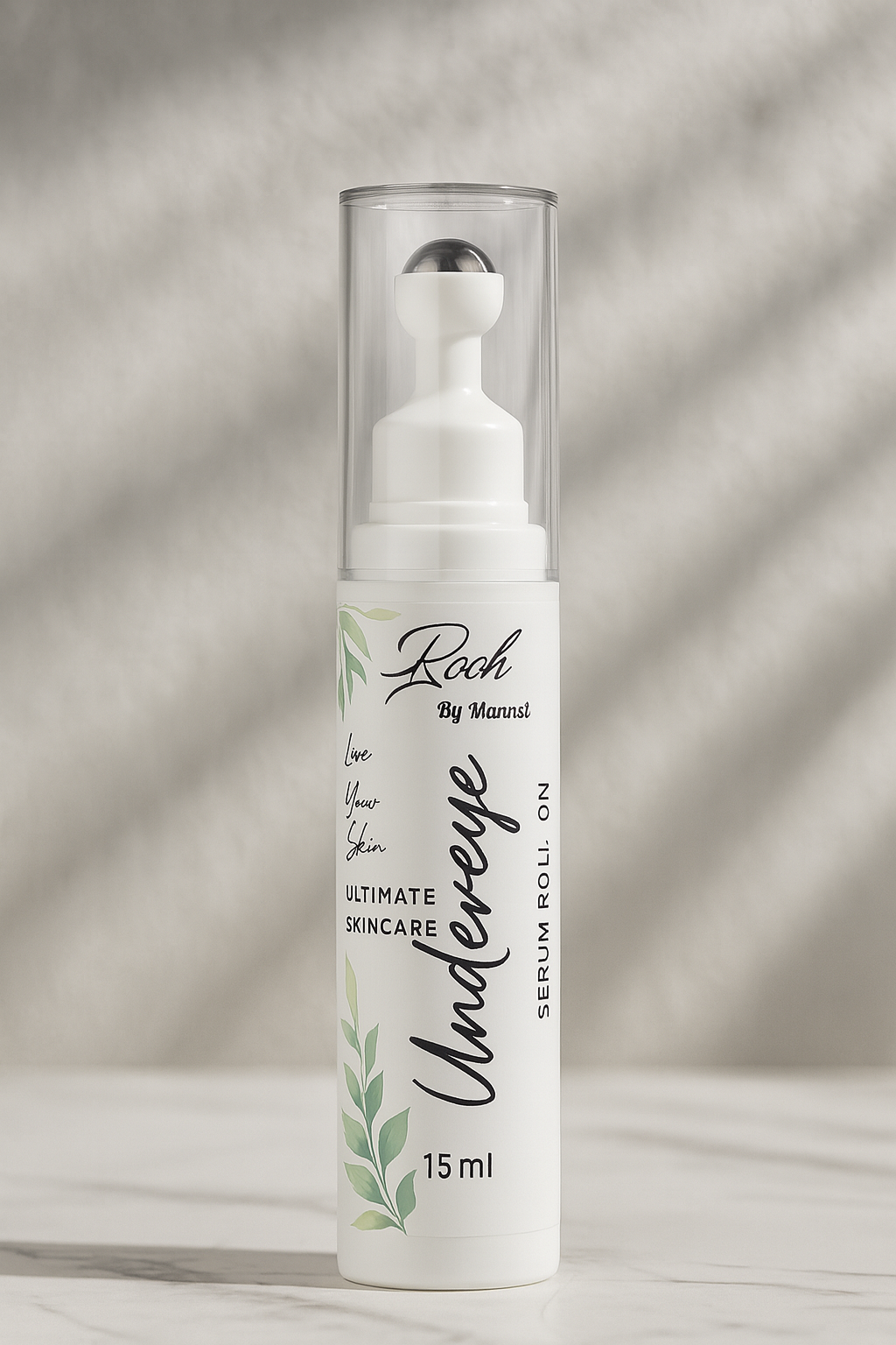 Rooh by Mannsi – Under Eye Serum Roll-On | Dark Circles, Puffiness & Fine Lines