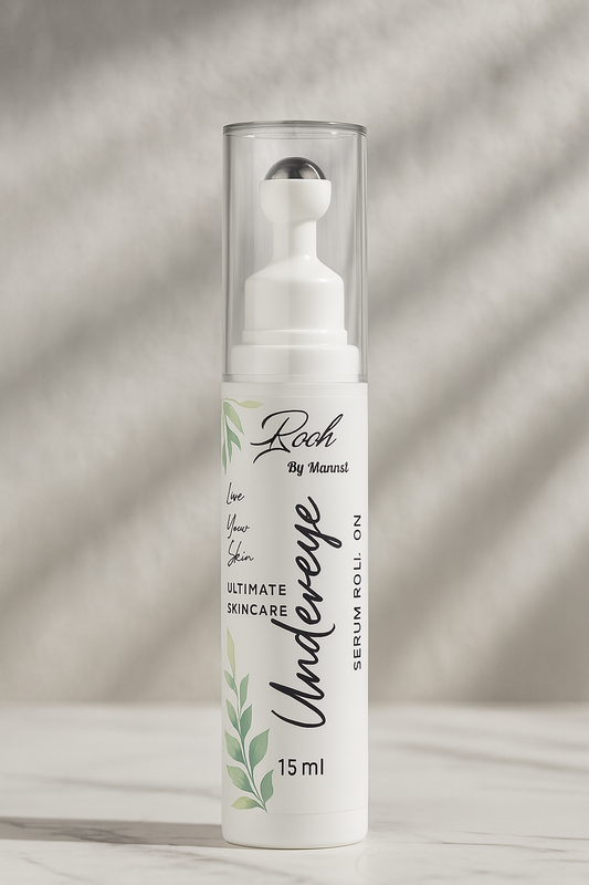 Rooh by Mannsi – Under Eye Serum Roll-On | Dark Circles, Puffiness & Fine Lines