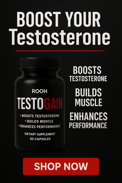 TestoGain by ROOH — Natural Testosterone Support