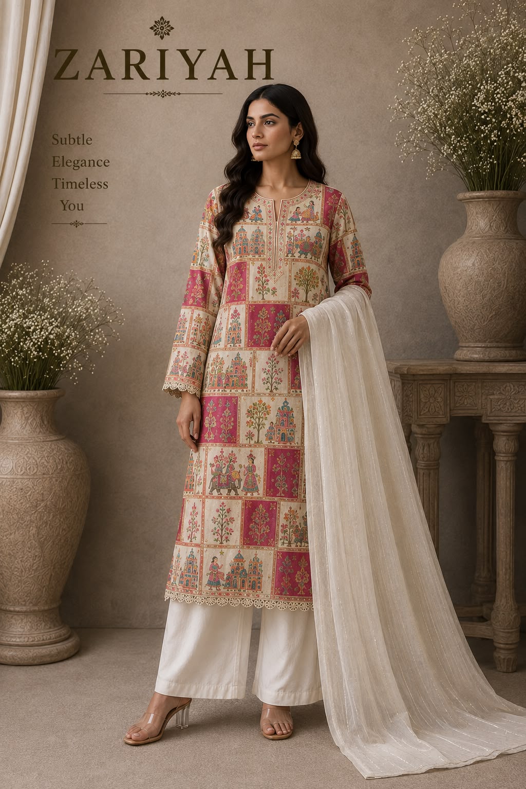 Gulzaar Heritage Printed Suit Set