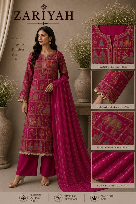 Heritage Gajji Silk Suit Set