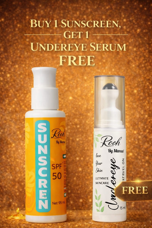 Buy sunscreen and Get undereye serum free