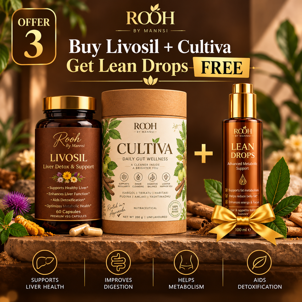 Buy Livosil and Cultiva - Get Lean Drops free