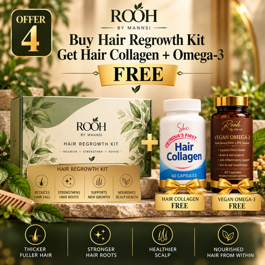 Buy Hair Regrowth Kit- Get Hair Collagen and Omega 3 free