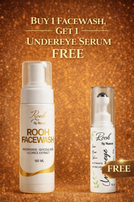 Buy Rooh facewash and get Undereye serum free