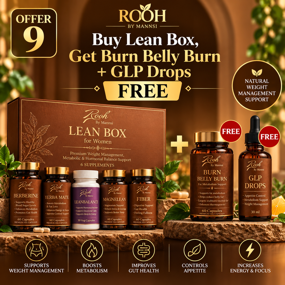 Buy Leanbox Get Burn Belly Burn and GLP free
