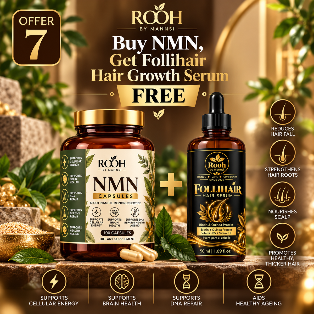 Buy NMN get Follihair Serum Free