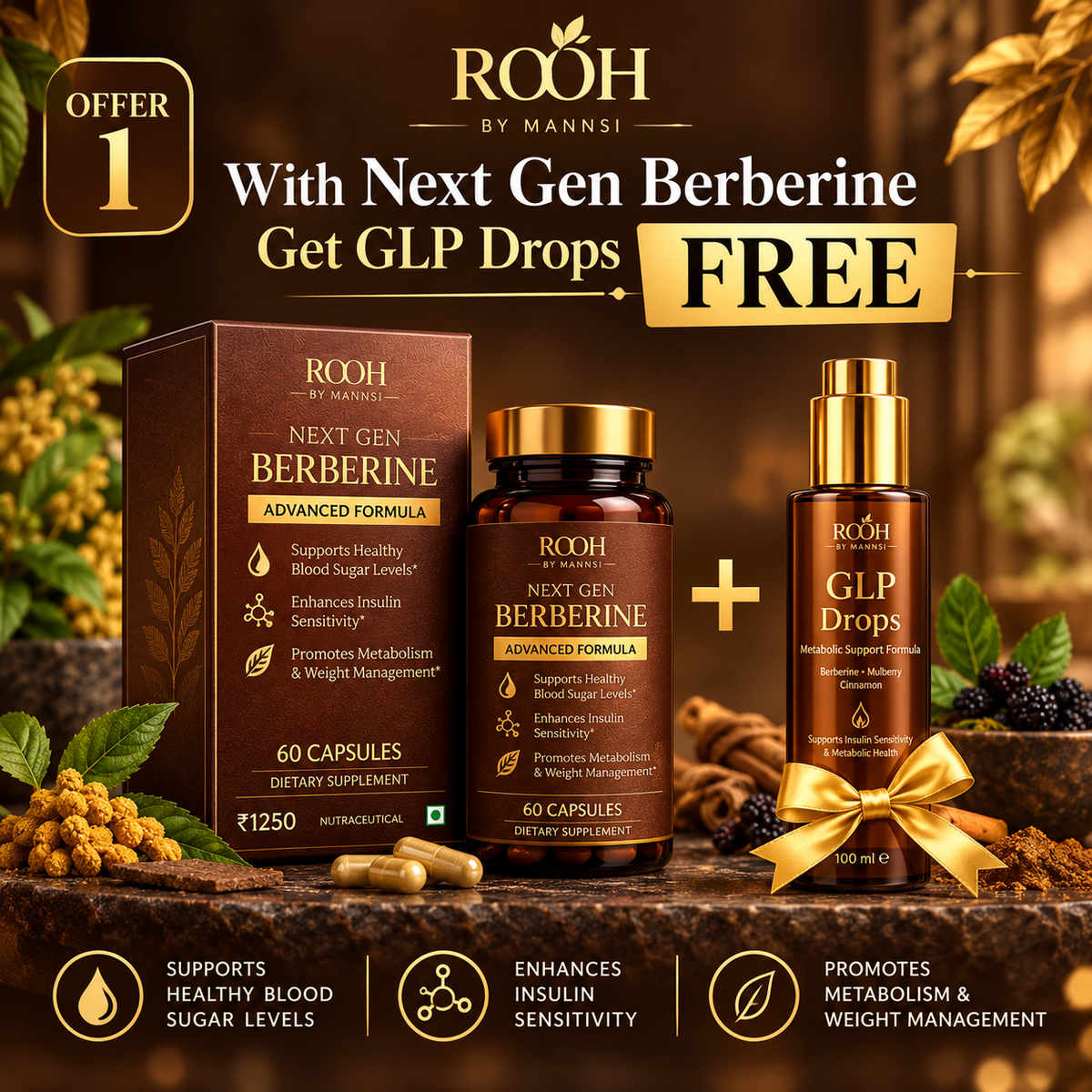 Buy Next Gen Berberine Get GLP Drops free